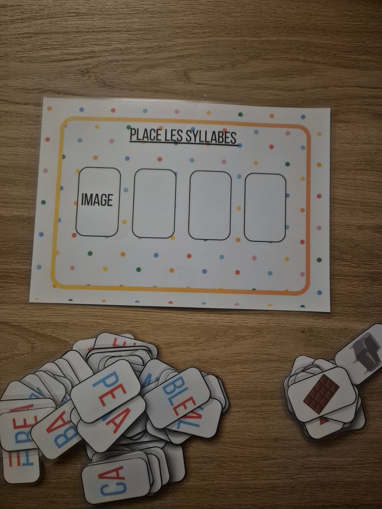 Les syllabes en image