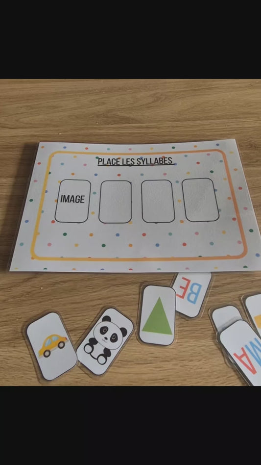 Les syllabes en image PDF