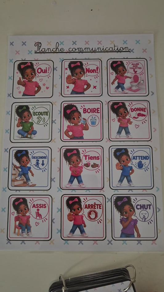 Planche communication + Imagier