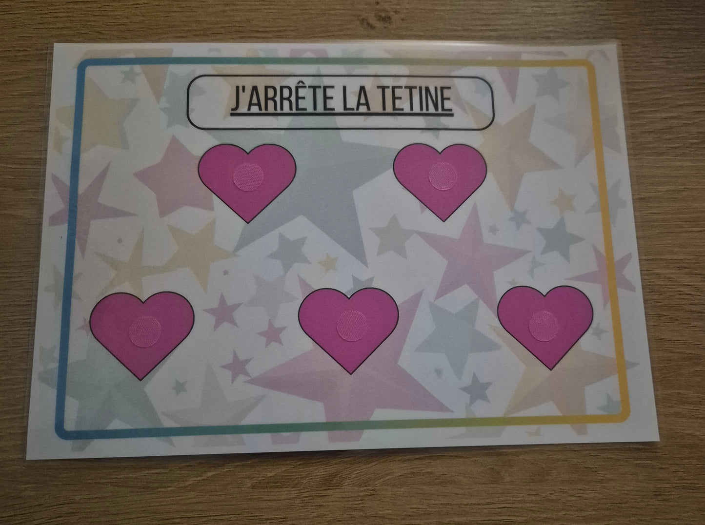 Support j'arrête la tetine fille ou garçon PDF