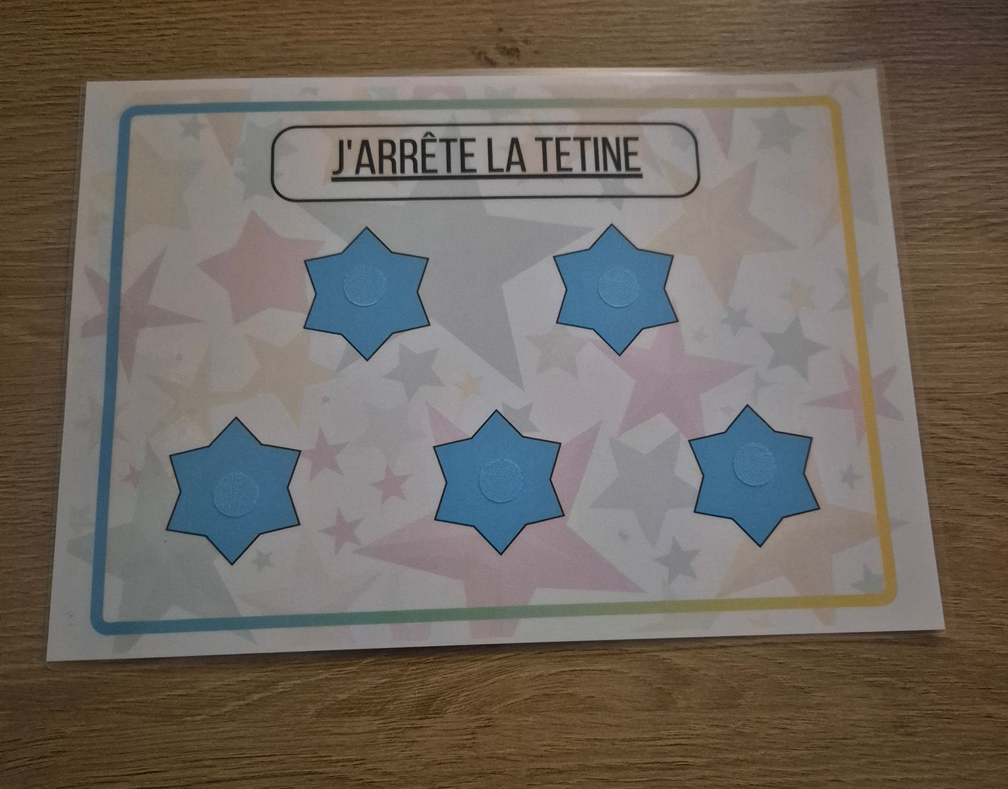 Support j'arrête la tetine fille ou garçon PDF