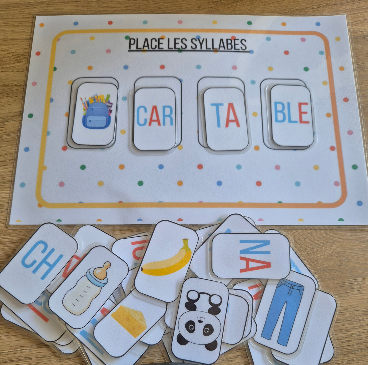 Les syllabes en image PDF