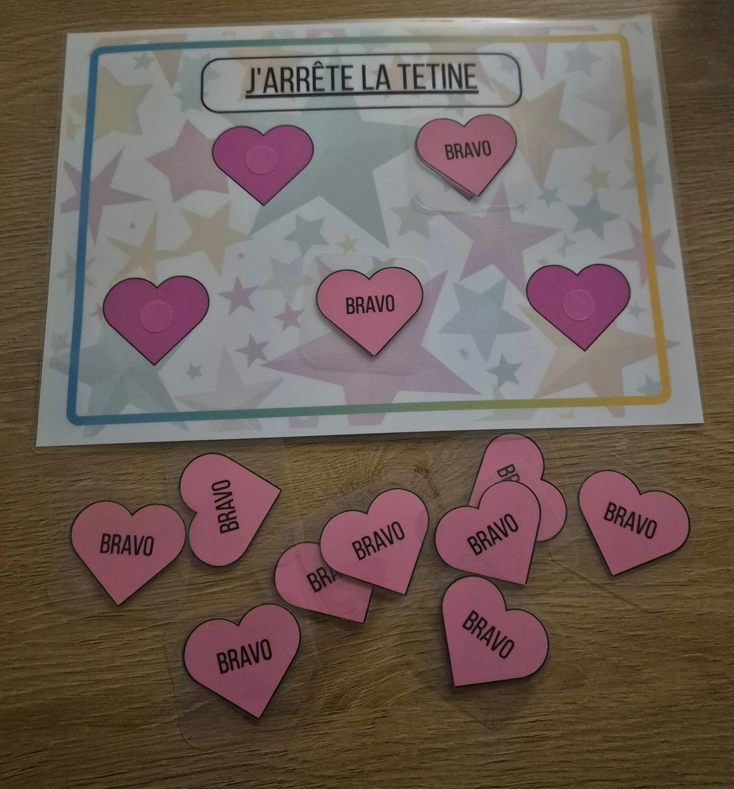 Support j'arrête la tetine fille ou garçon PDF