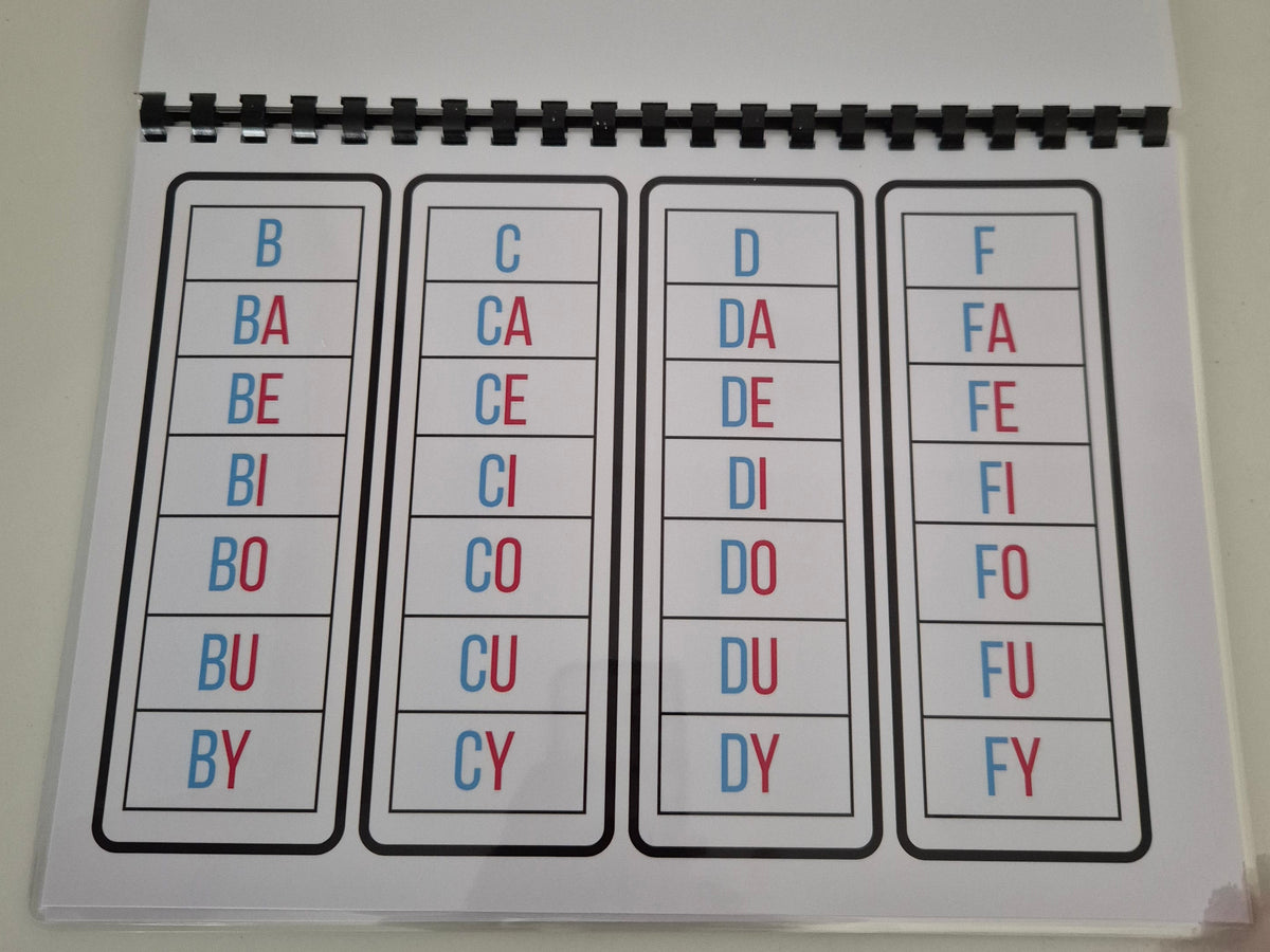 Livret d'activité lecture des syllabes