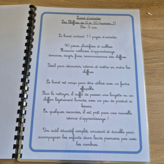Livret d'activité les chiffres