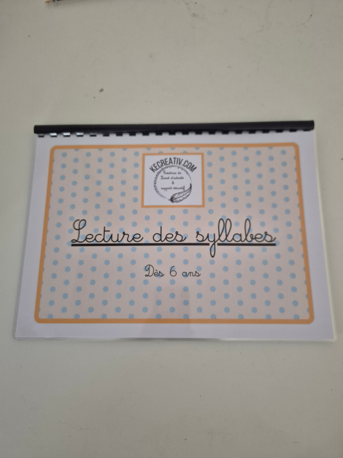 Livret d'activité lecture des syllabes