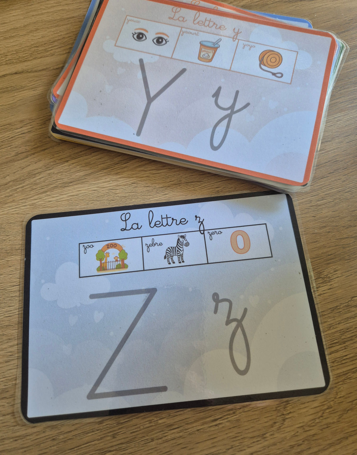 Pack cartes chiffres alphabet