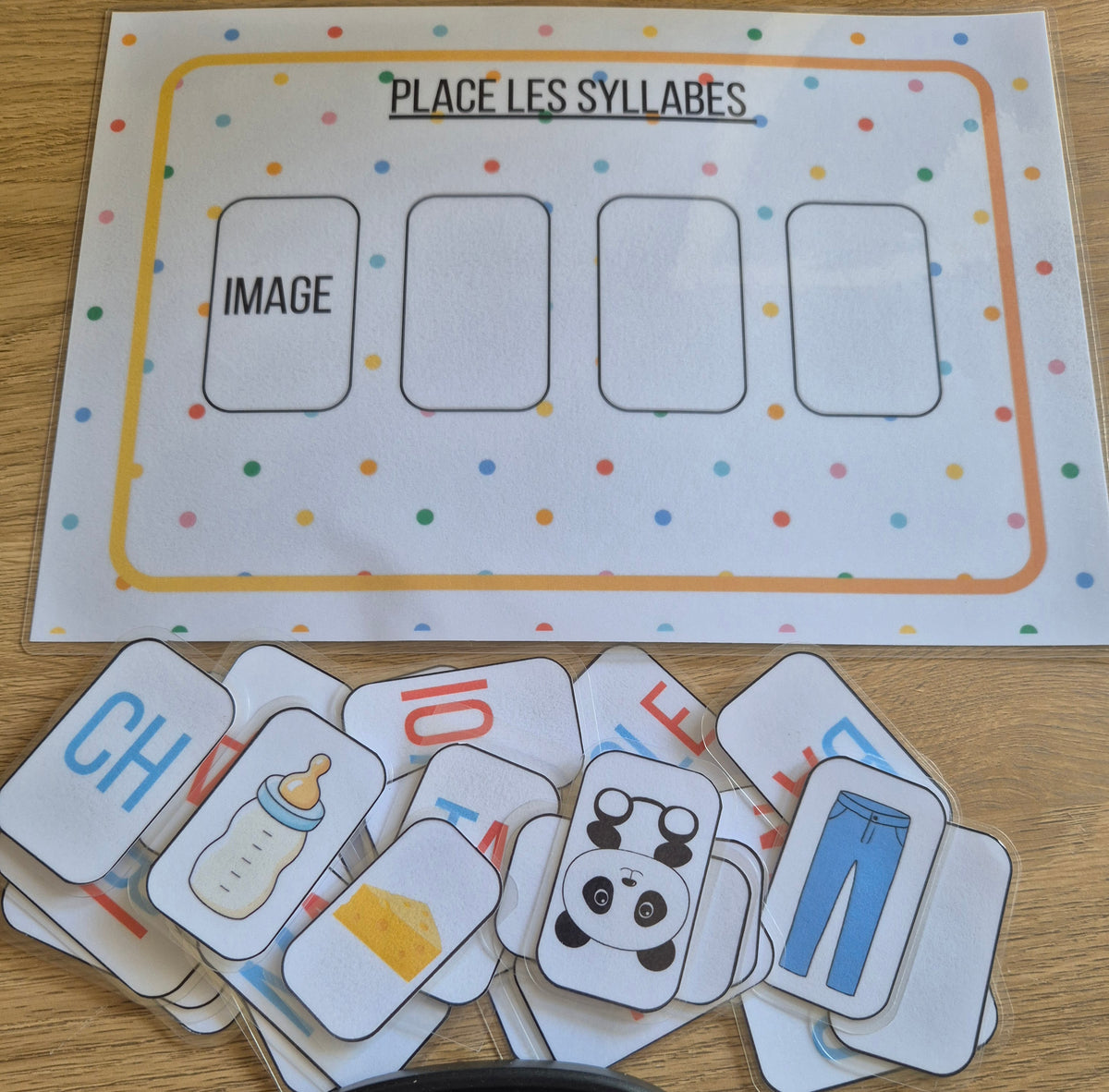 Les syllabes en image PDF