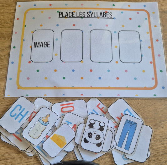 Les syllabes en image PDF