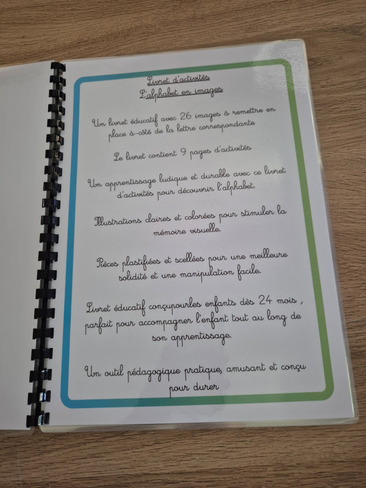 Livret d'activité L'alphabet en image