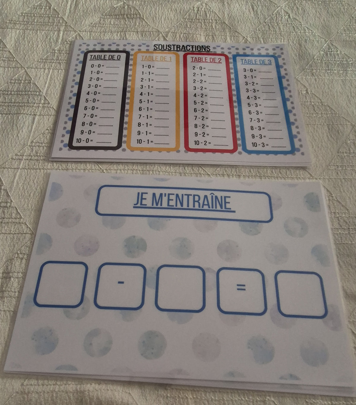 Support multiplication - addition- soustraction PDF