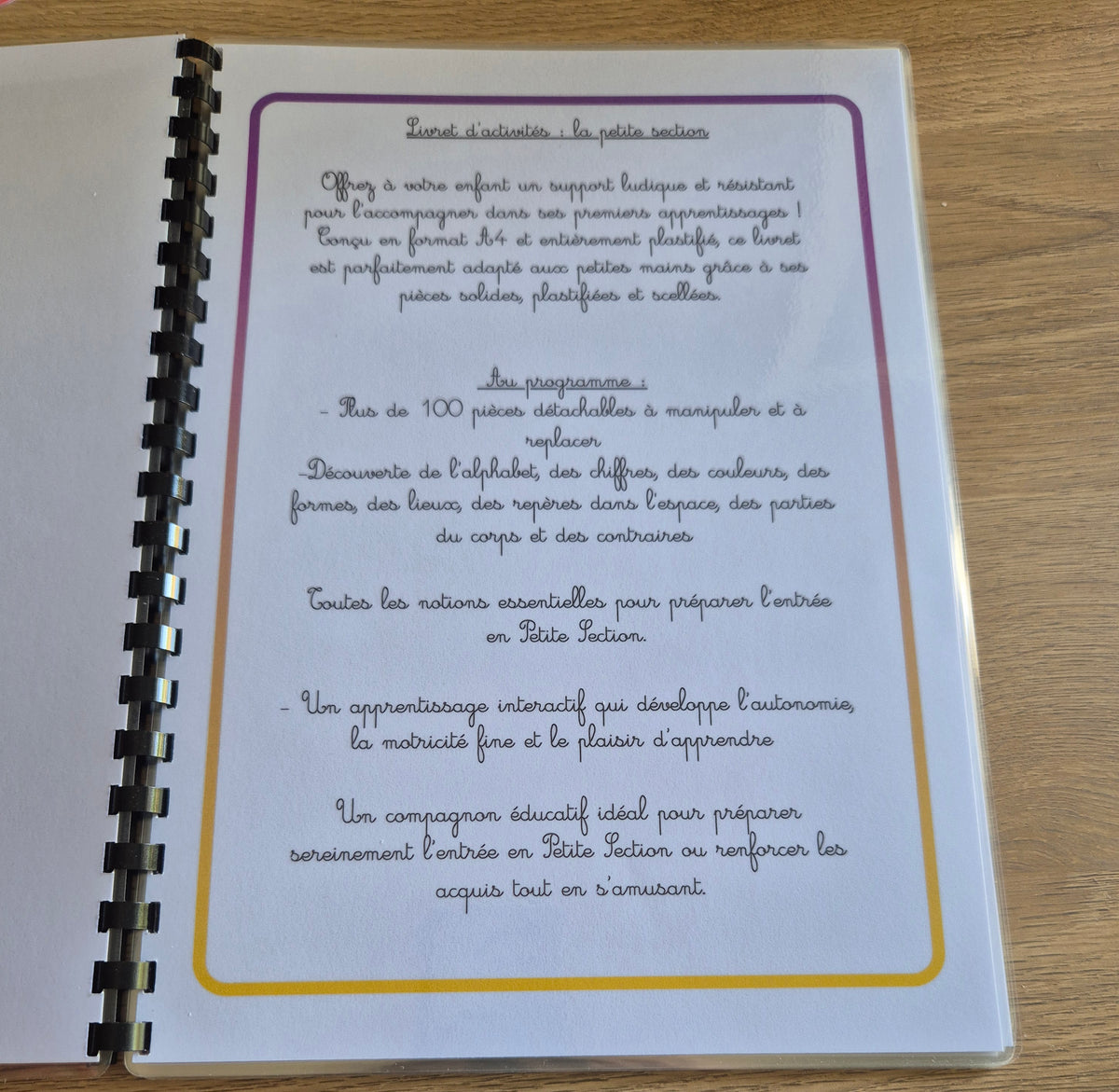 Livret d'activité En route vers la Petite Section fille ou garçon