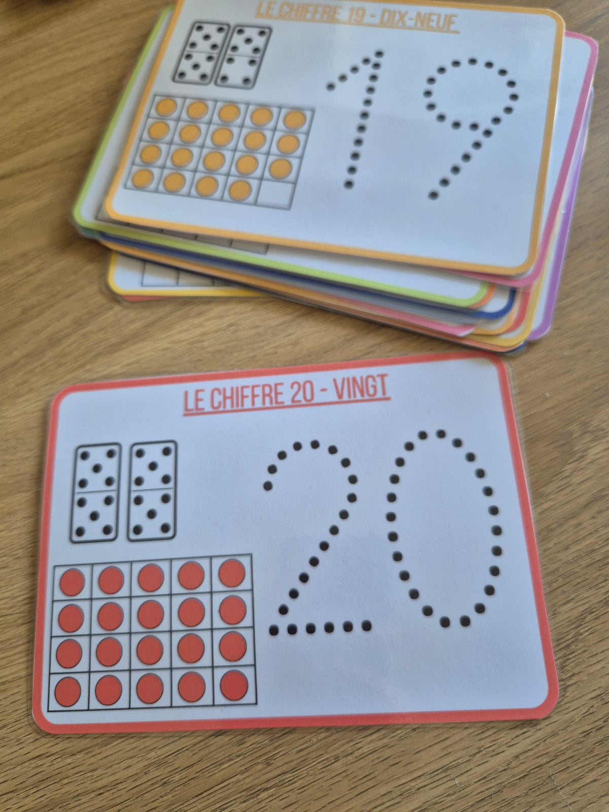 Pack cartes chiffres alphabet